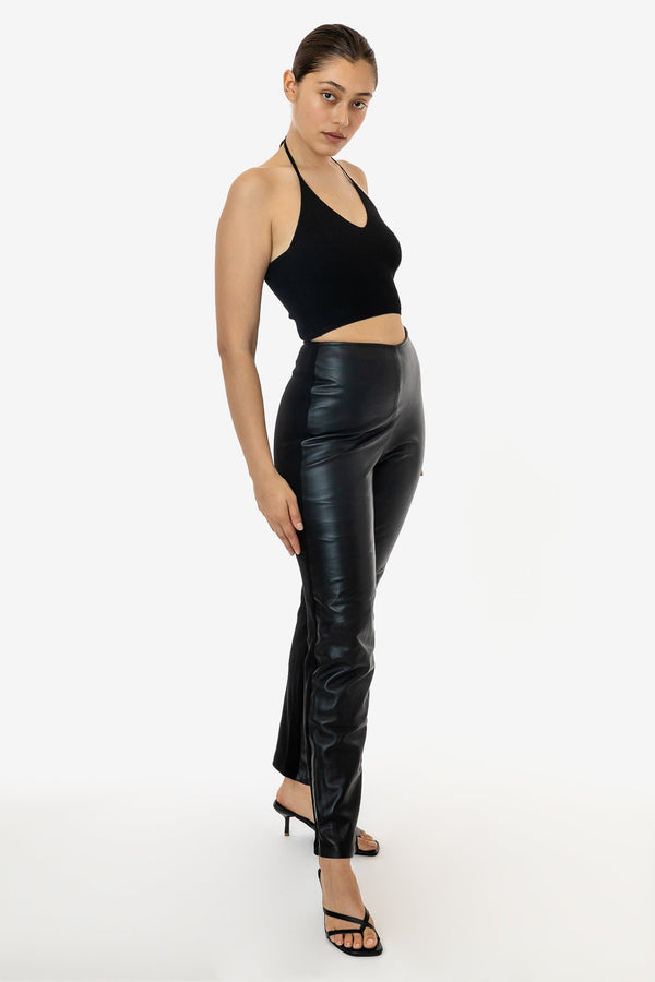 Los Angeles Apparel 2 Tone Leather Ottoman Pant