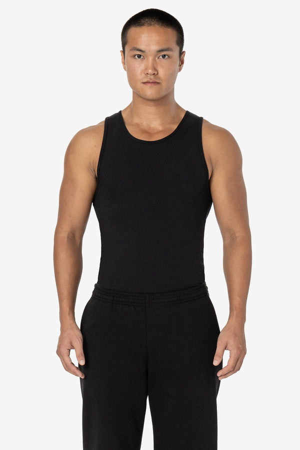 los angeles apparel 2x1 Cotton Spandex Rib Tank
