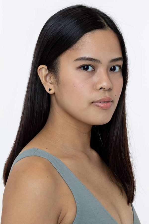 Los Angeles Apparel 3.5mm Enamel Stud Earrings