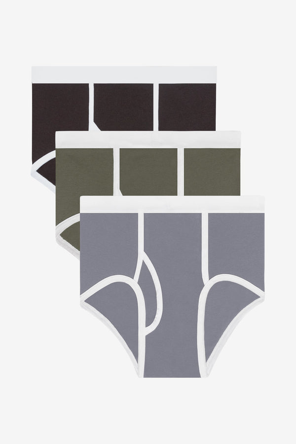 Los Angeles Apparel 3-Pack Men's Baby Rib Brief