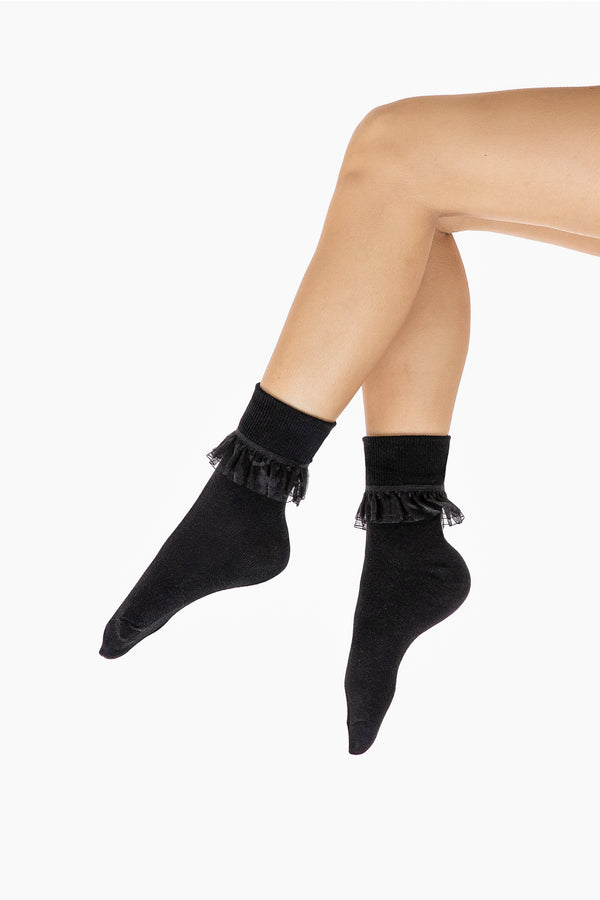 Los Angeles Apparel 5-Pack Girly Lace Ankle Sock