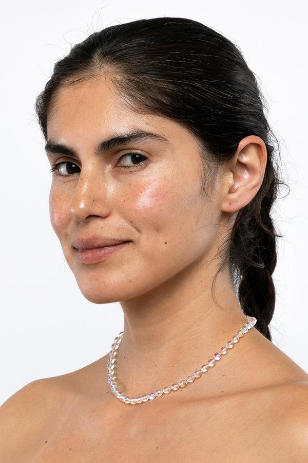 Los Angeles Apparel 6MM Iridescent Glass Choker