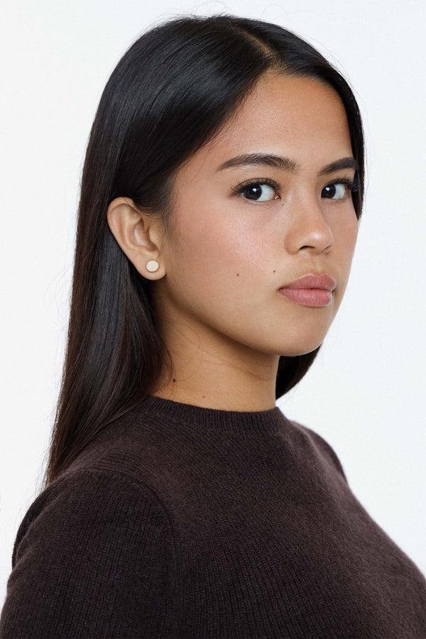 Los Angeles Apparel 7mm Enamel Stud Earrings