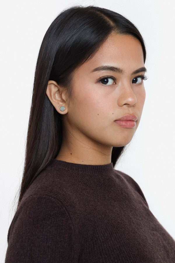 Los Angeles Apparel 7mm Enamel Stud Earrings