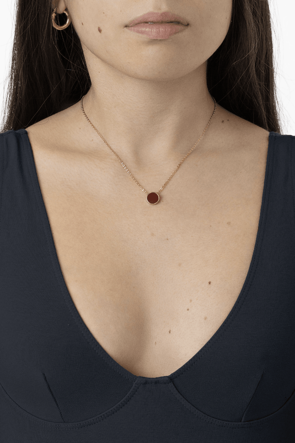 Los Angeles Apparel 9mm Enamel Stud Necklace