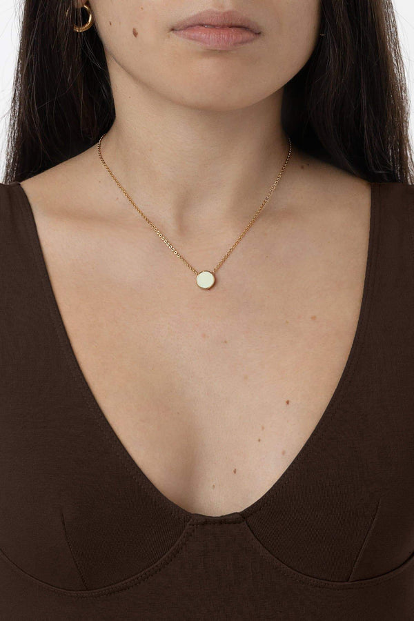 Los Angeles Apparel 9mm Enamel Stud Necklace