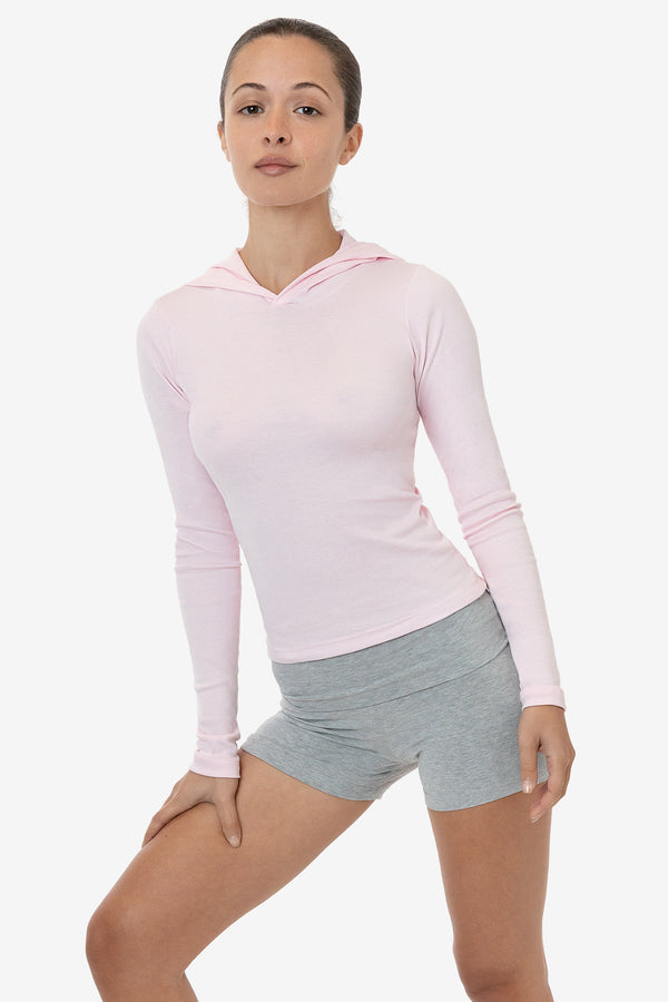 Los Angeles Apparel Baby Rib Long Sleeve Hoodie