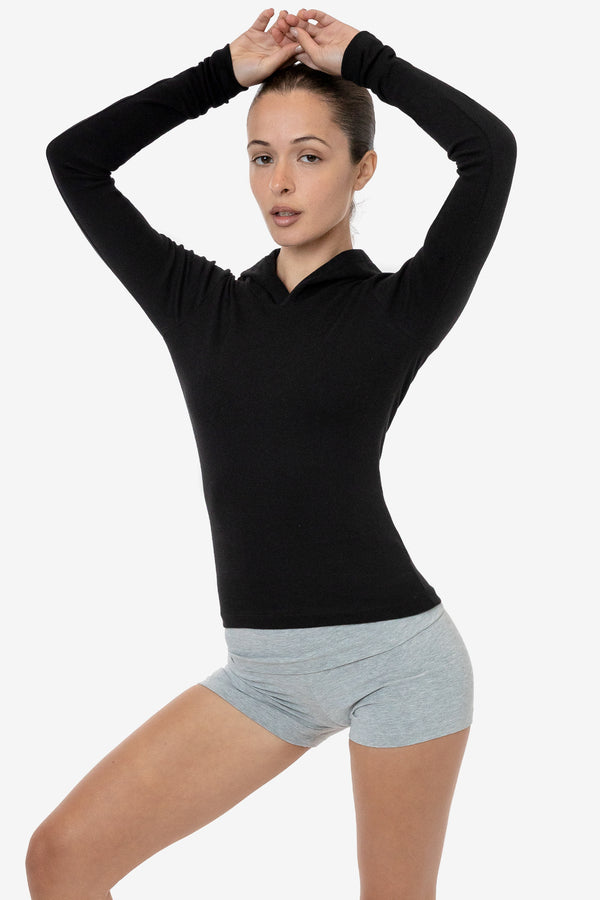 los angeles apparel Baby Rib Long Sleeve Hoodie