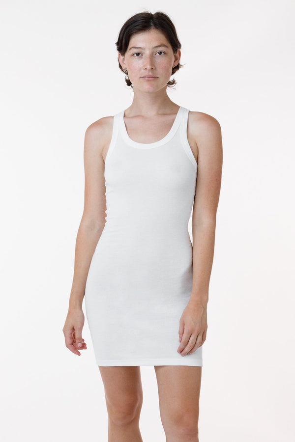 Los Angeles Apparel Baby Rib Mini Tank Dress
