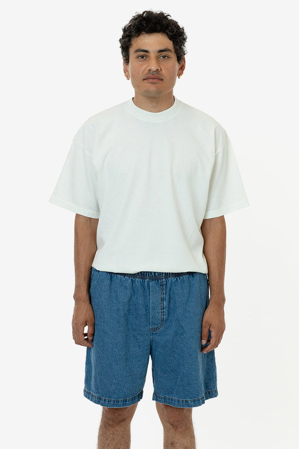 los angeles apparel Baggy Denim Shorts