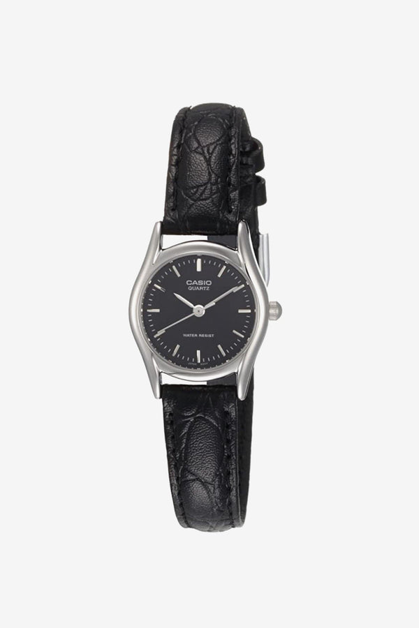 Los Angeles Apparel Black Casio Leather Watch