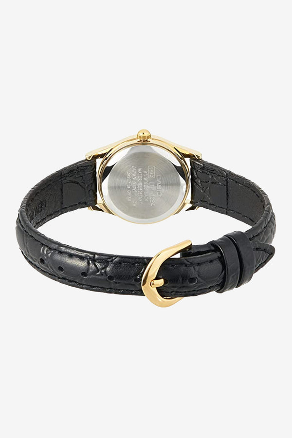 Los Angeles Apparel Black Casio Leather Watch
