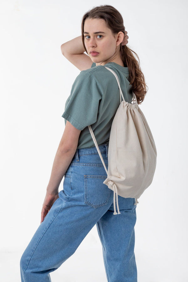 Los Angeles Apparel Bull Denim Drawstring Backpack
