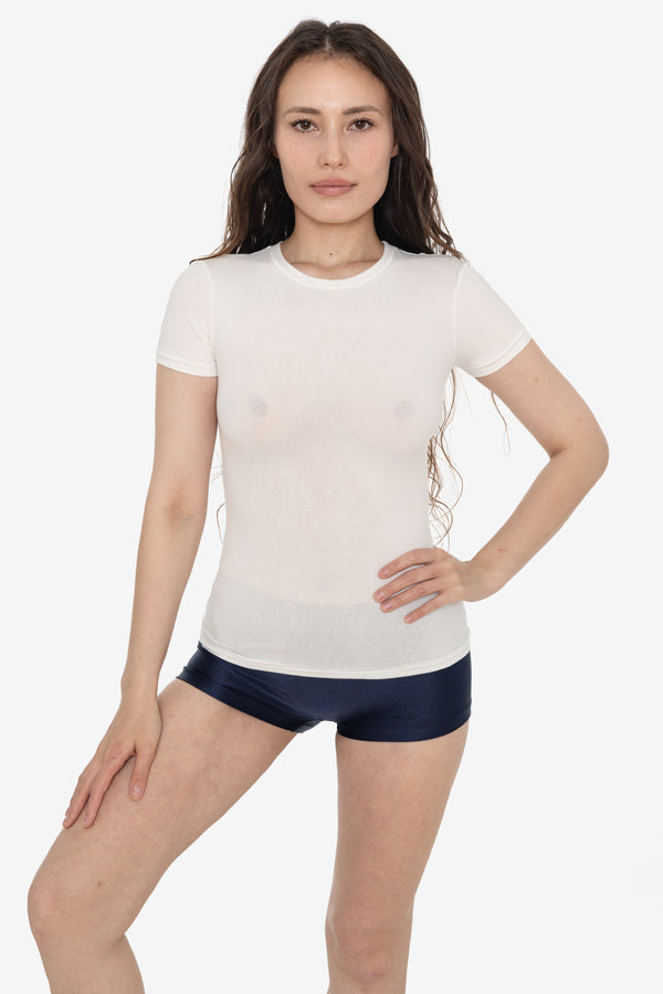 los angeles apparel Cheesecloth Fitted T-Shirt