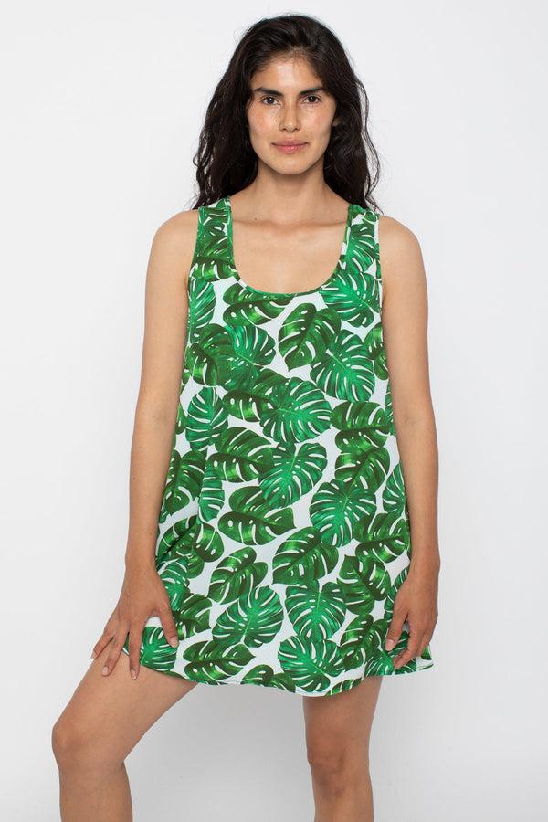 Los Angeles Apparel Chiffon A-Line Mini Dress