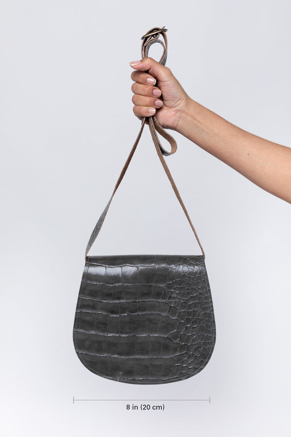 Los Angeles Apparel Classic Leather Saddle Bag