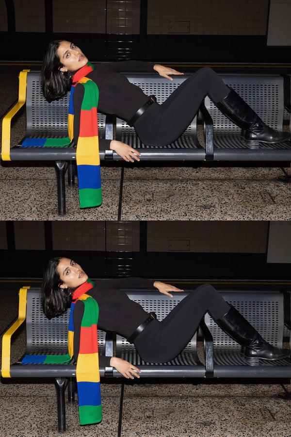 Los Angeles Apparel Color Block Scarf