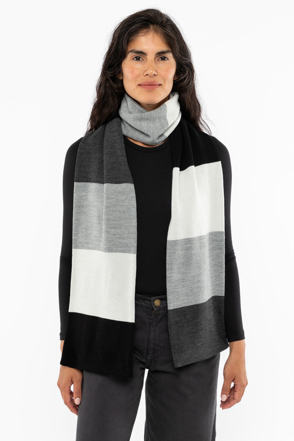 los angeles apparel Color Block Scarf