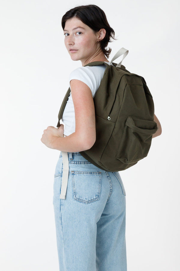 Los Angeles Apparel Cotton Canvas Backpack