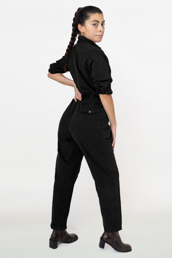 los angeles apparel Cotton Poplin Utility Jumpsuit