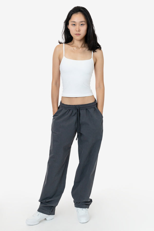 Los Angeles Apparel Cotton Poplin Wide Leg Pant
