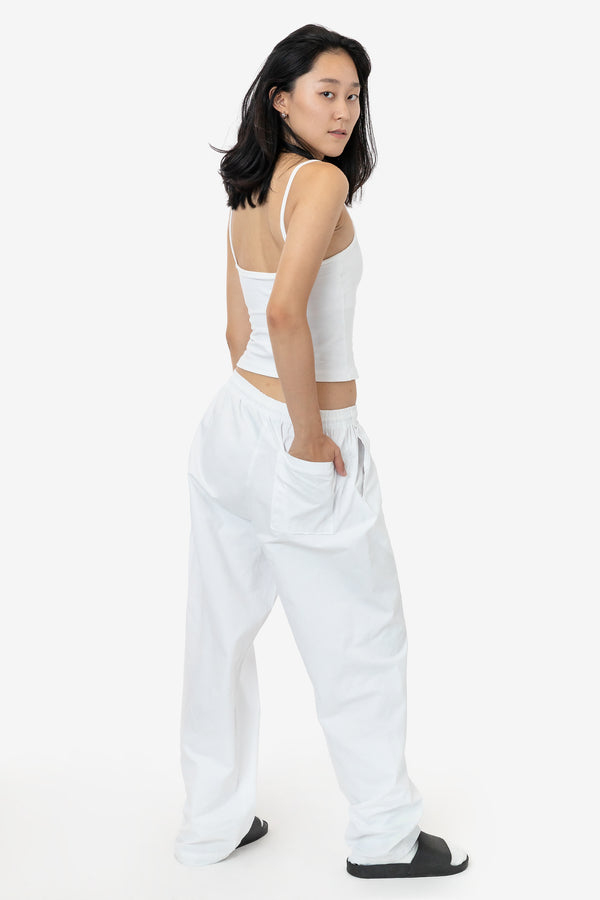 Los Angeles Apparel Cotton Poplin Wide Leg Pant