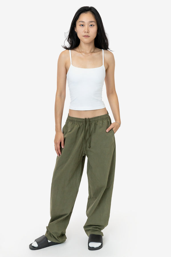 Los Angeles Apparel Cotton Poplin Wide Leg Pant