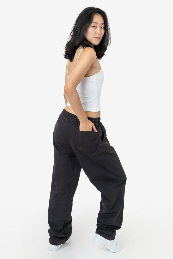 los angeles apparel Cotton Poplin Wide Leg Pant