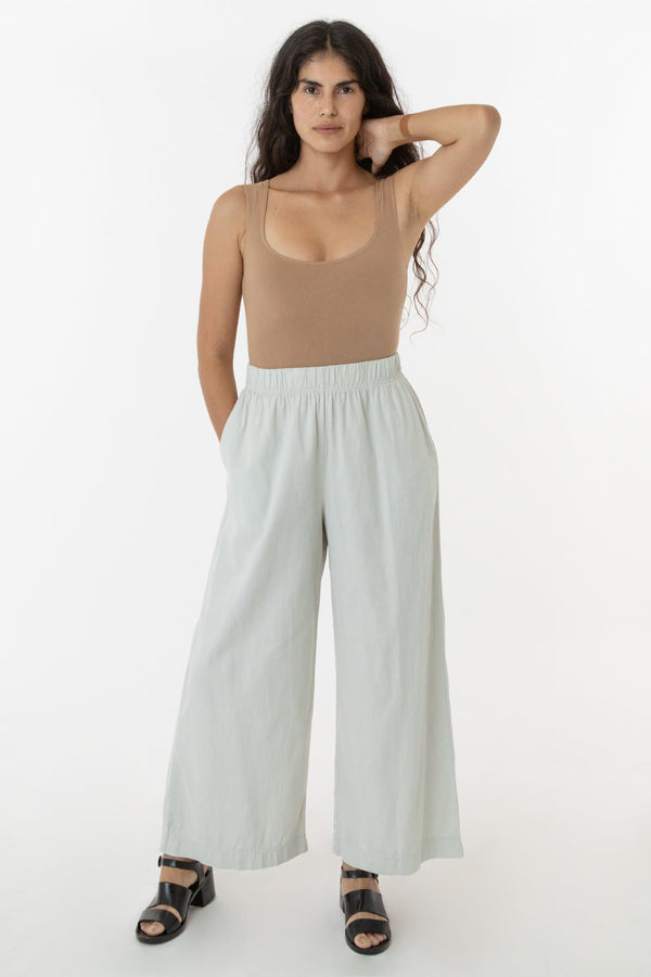 Los Angeles Apparel Cotton Twill Wide Pants