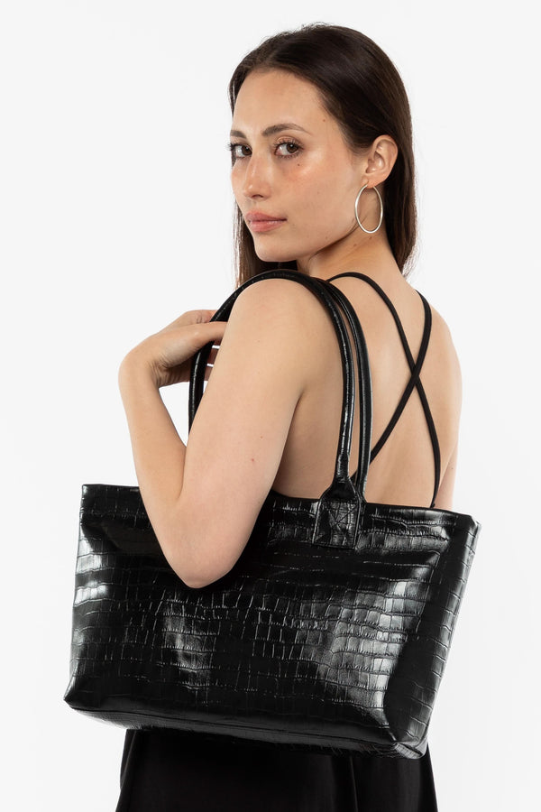 Los Angeles Apparel Crocodile Weekday Tote Bag