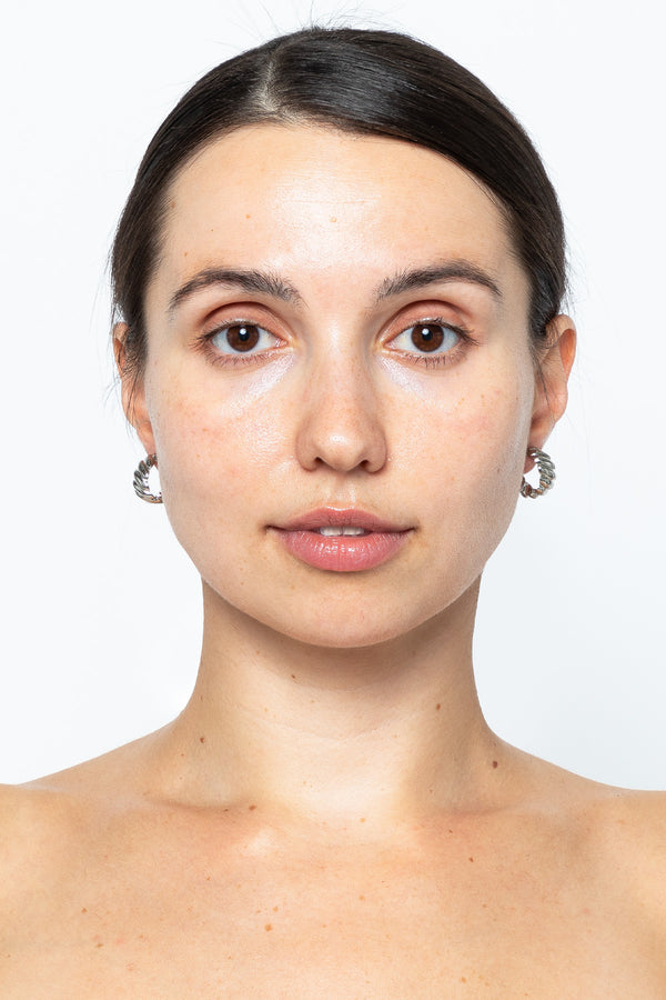 Los Angeles Apparel Croissant Hoop Earrings