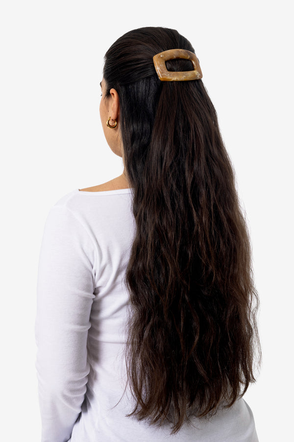 Los Angeles Apparel Cutout Marbled Barette