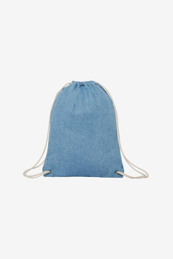 Los Angeles Apparel Denim Drawstring Backpack