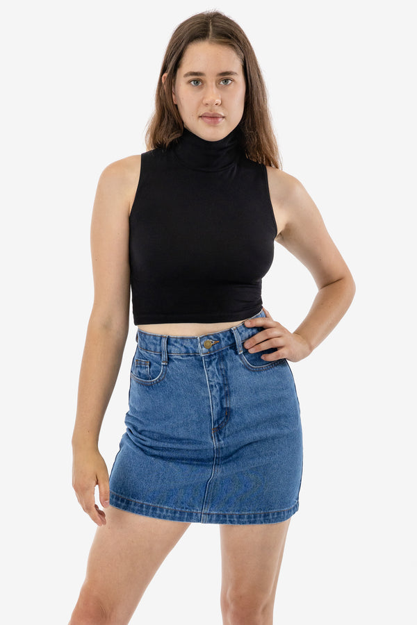los angeles apparel Denim High Waist Pencil Skirt