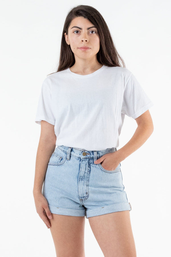 Los Angeles Apparel Denim Loose Cuff Short