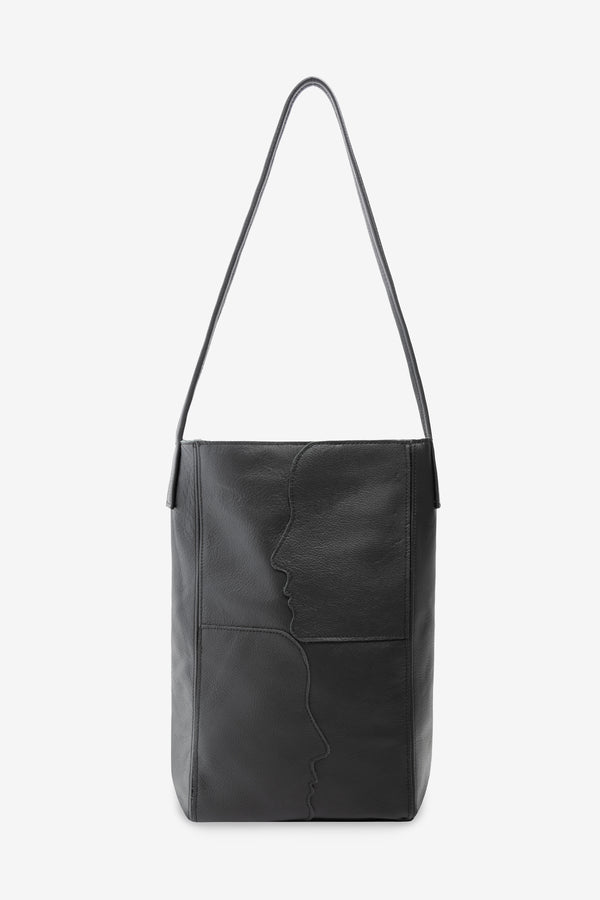 los angeles apparel Double Silhouette Slim Tote