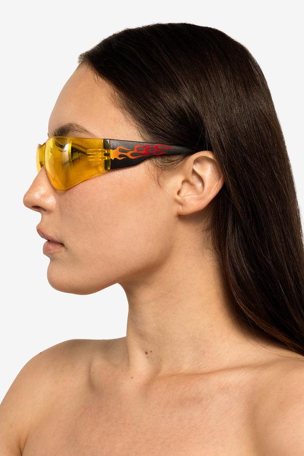 Los Angeles Apparel Drifting Yellow Sunglasses