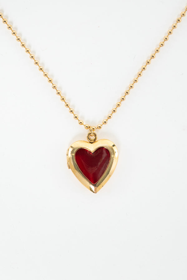 los angeles apparel Enameled Heart Locket