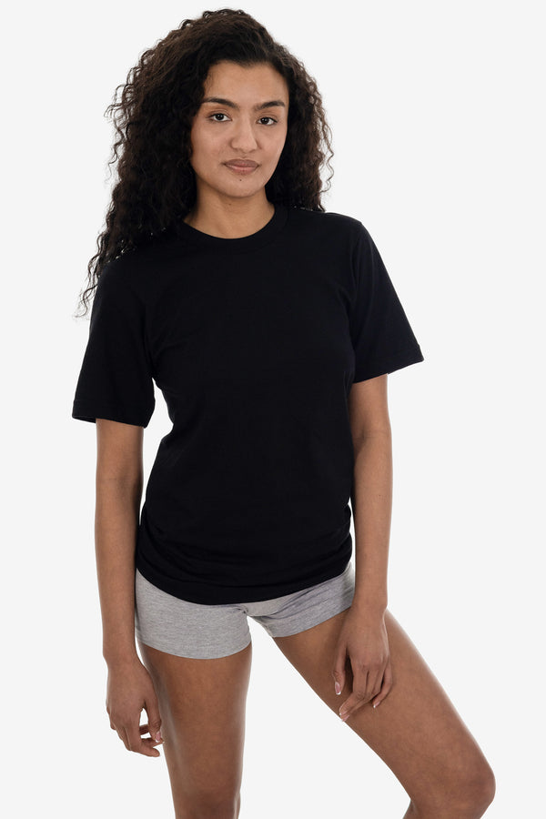 Los Angeles Apparel Fine Jersey Crew Neck T-Shirt