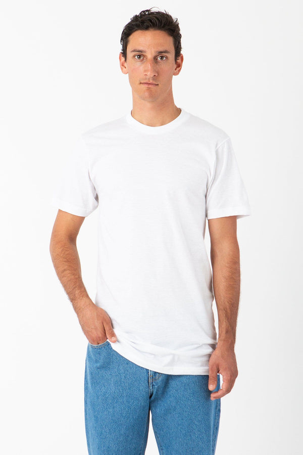 Los Angeles Apparel Fine Jersey Crew Neck Tall Tee