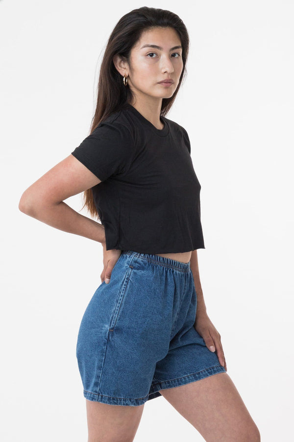 los angeles apparel Fine Jersey Crop Top