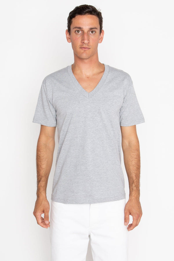 Los Angeles Apparel Fine Jersey V-Neck T-Shirt