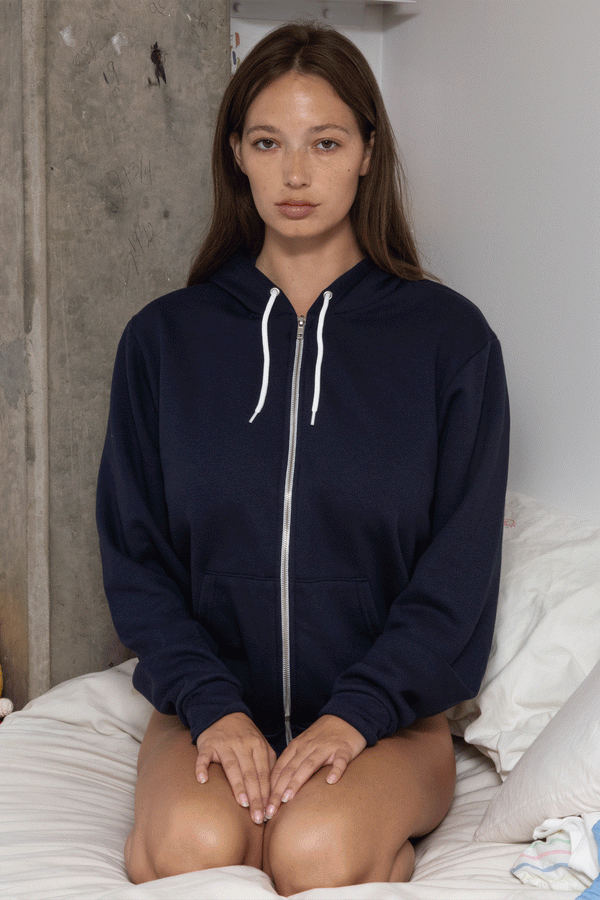 Los Angeles Apparel Flex Fleece Zip Up Hoodie