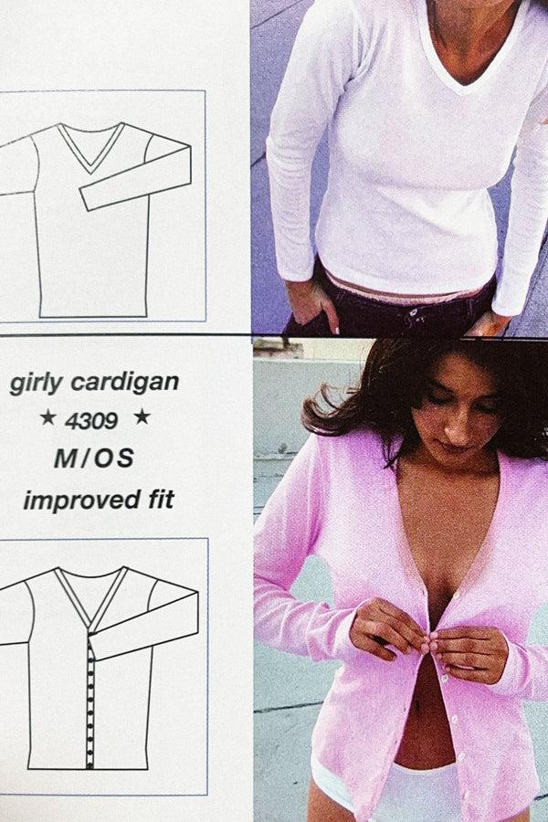 Los Angeles Apparel Flex Rib V Neck Button Up Top