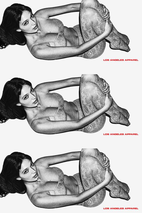 Los Angeles Apparel Floral Lace Bralette