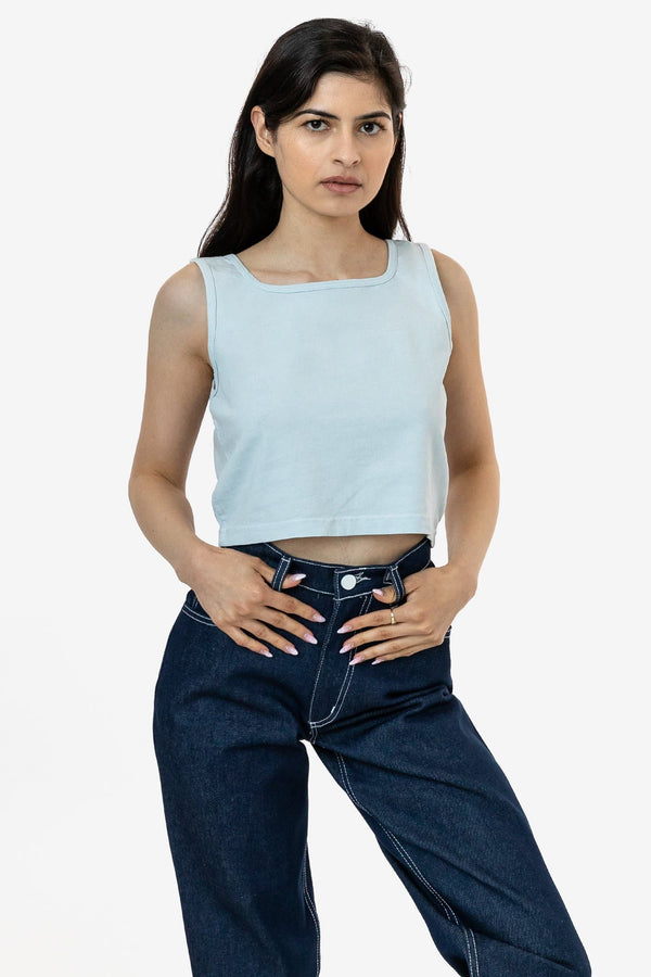 Los Angeles Apparel Garment Dye Crop Tank