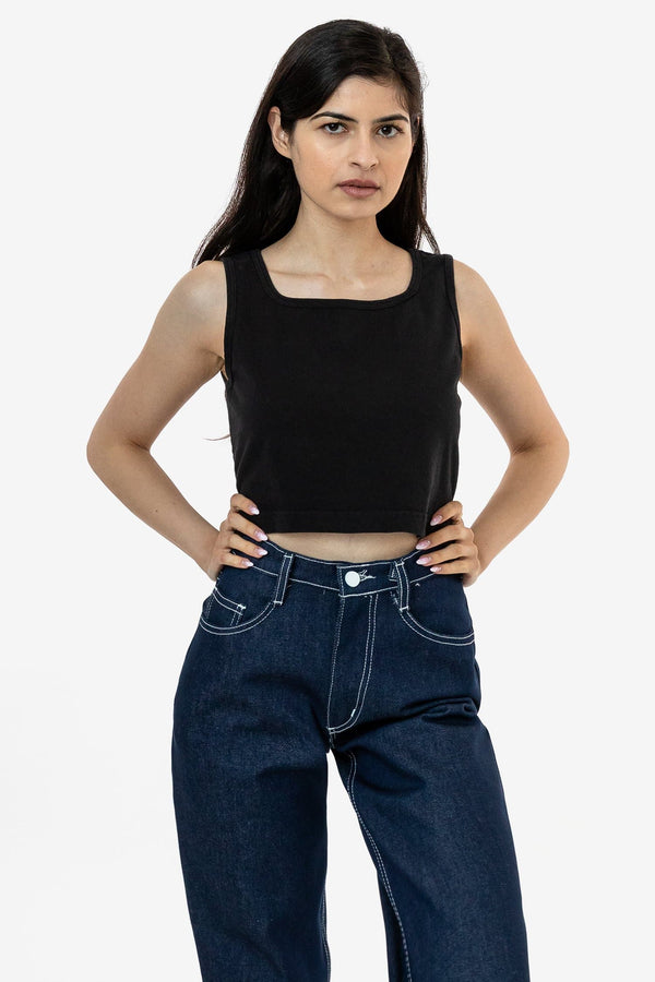 los angeles apparel Garment Dye Crop Tank