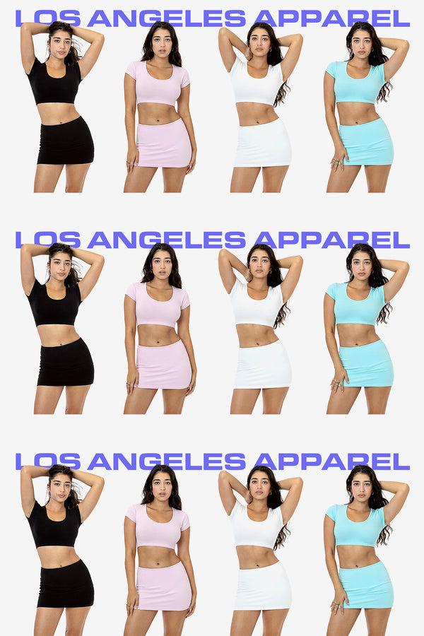 Los Angeles Apparel Garment Dye Mini Tube Skort