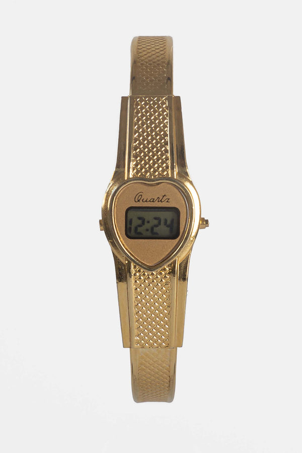 Los Angeles Apparel Gold Heart Bracelet Watch