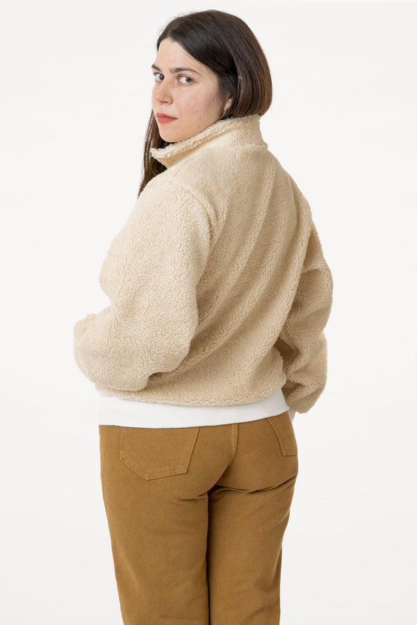 Los Angeles Apparel Half Zip Sherpa Pullover